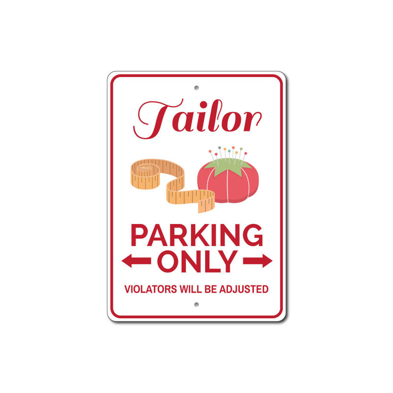 Plaque en aluminium Tailor, H 10 po x l 14 po x P 0,04 po