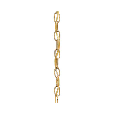 3' Dark Contemporary Gold Leaf Chain