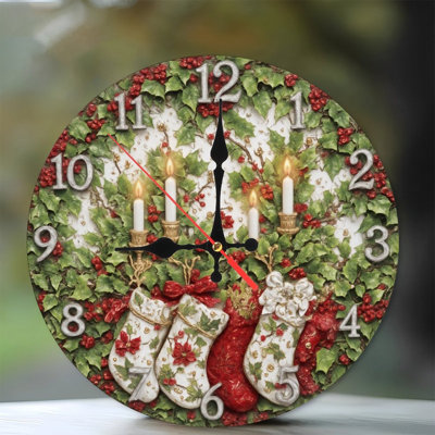 Christmas-clock-candles-stockings