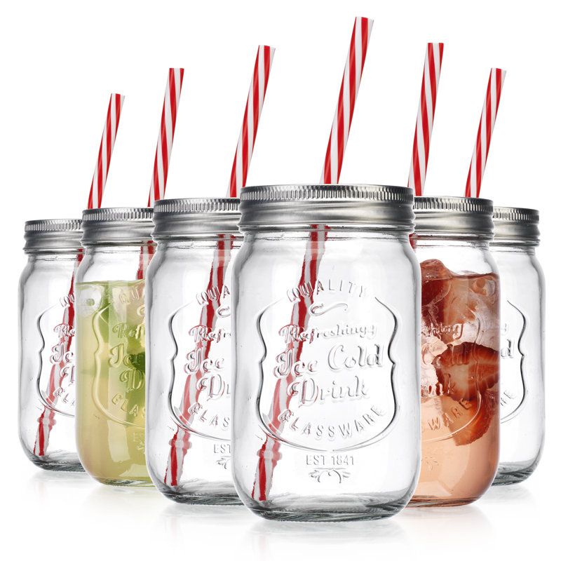 Binpal 16 oz. Mason Jar Set