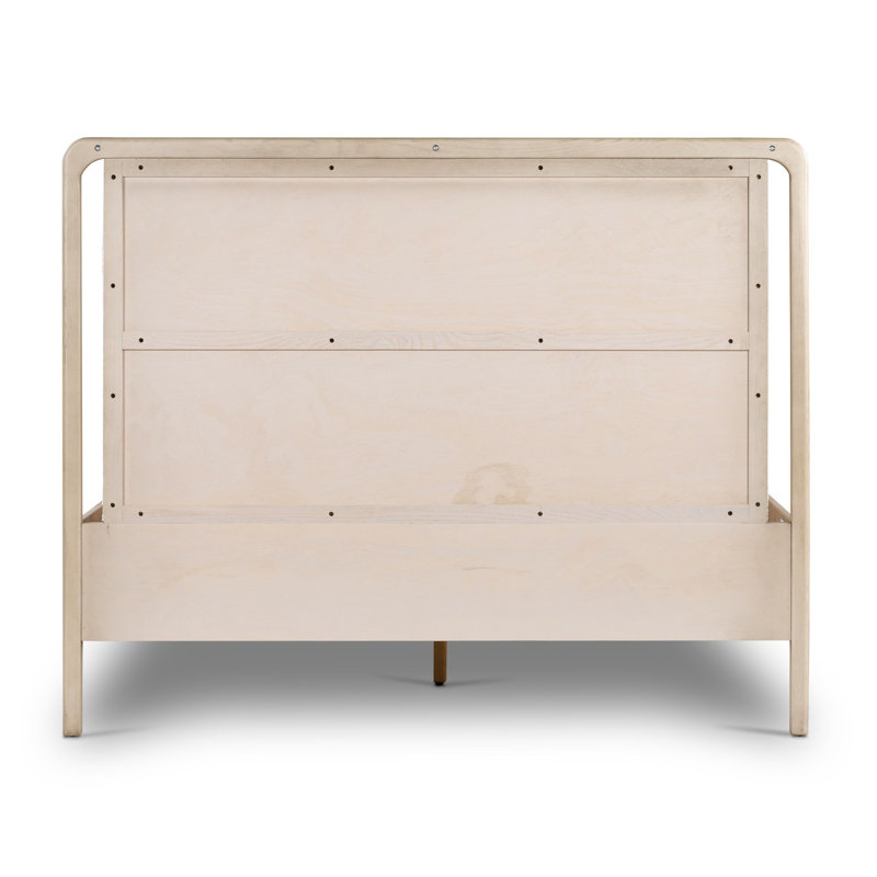 Rosedale Upholstered Bed, Queen, Tan/White