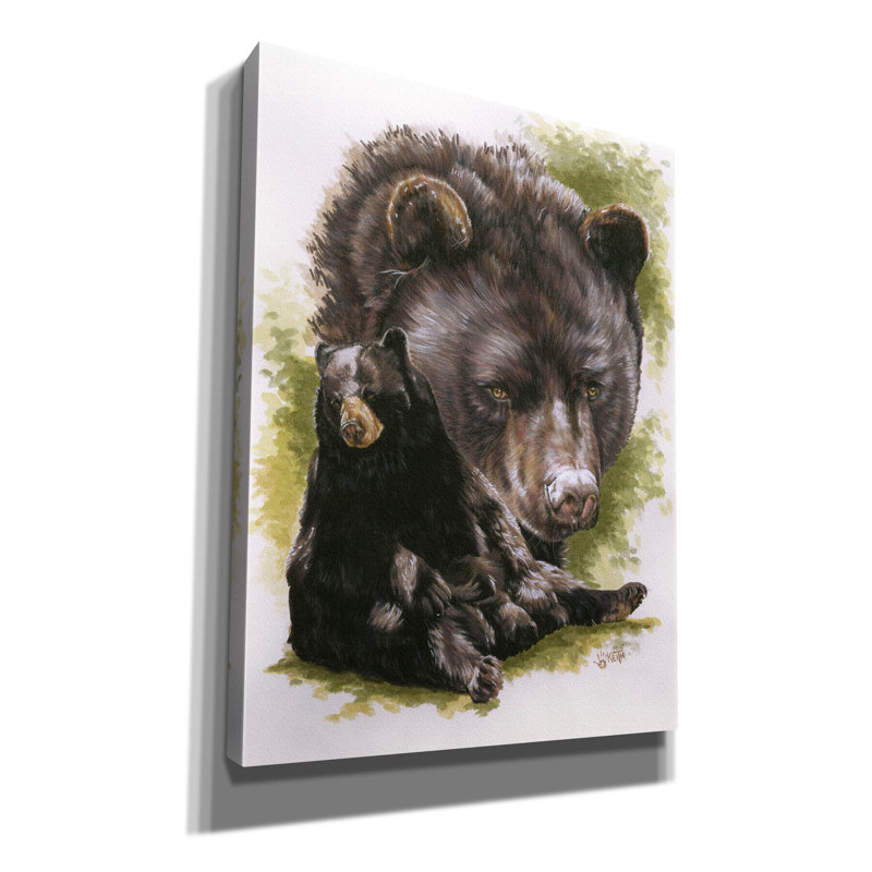 Ébène sur toile par Barbara Keith, H 16 po x l 12 po x P 0,75 po