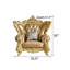 Chaise de salon de style européen sculptée.
