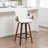 Youngstown Upholstered Swivel Counter Stool With Wood Frame-123200647