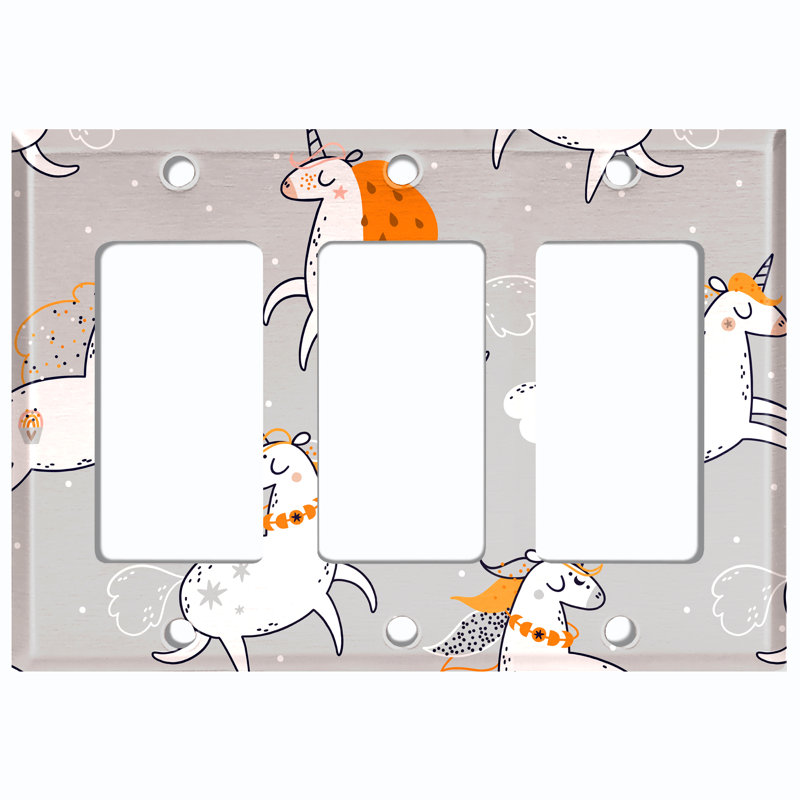 3 - Gang Toggle Light Switch Standard Wall Plate