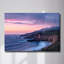 Art mural en verre trempé au coucher du soleil plage-1856633982