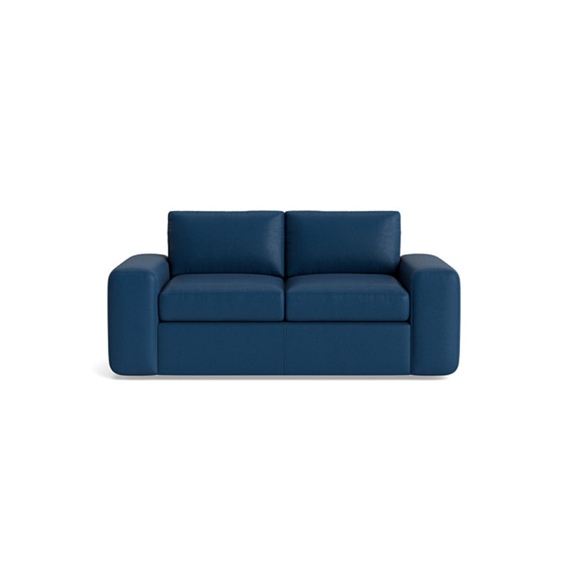 The OG Loveseat (70"), Bison Deep Blue Top Grain Leather