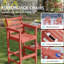 Ensemble de chaises hautes en PEHD Adirondack avec plateaux doubles amovibles (ensemble de 2)-1906281102