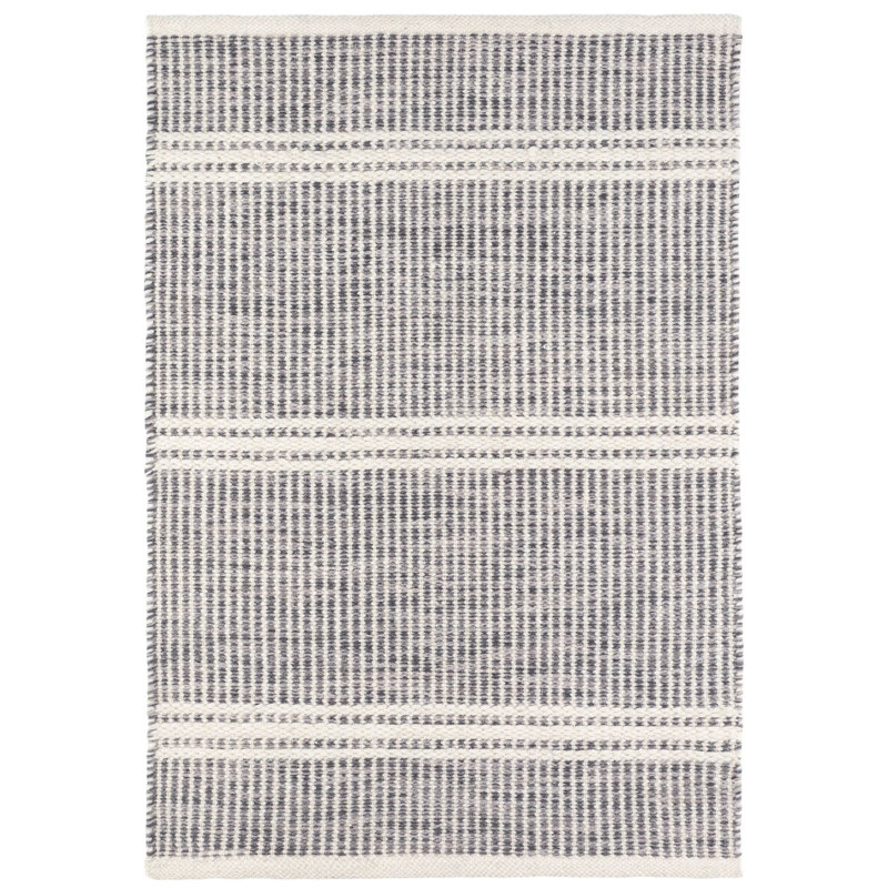 Malta Handwoven Wool Rug, Rectangle 3' x 5', Gray