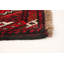 Tapis décoratif en laine rouge noué à la main New Age 3 pi 4 po x 5 pi 1 po de conception unique