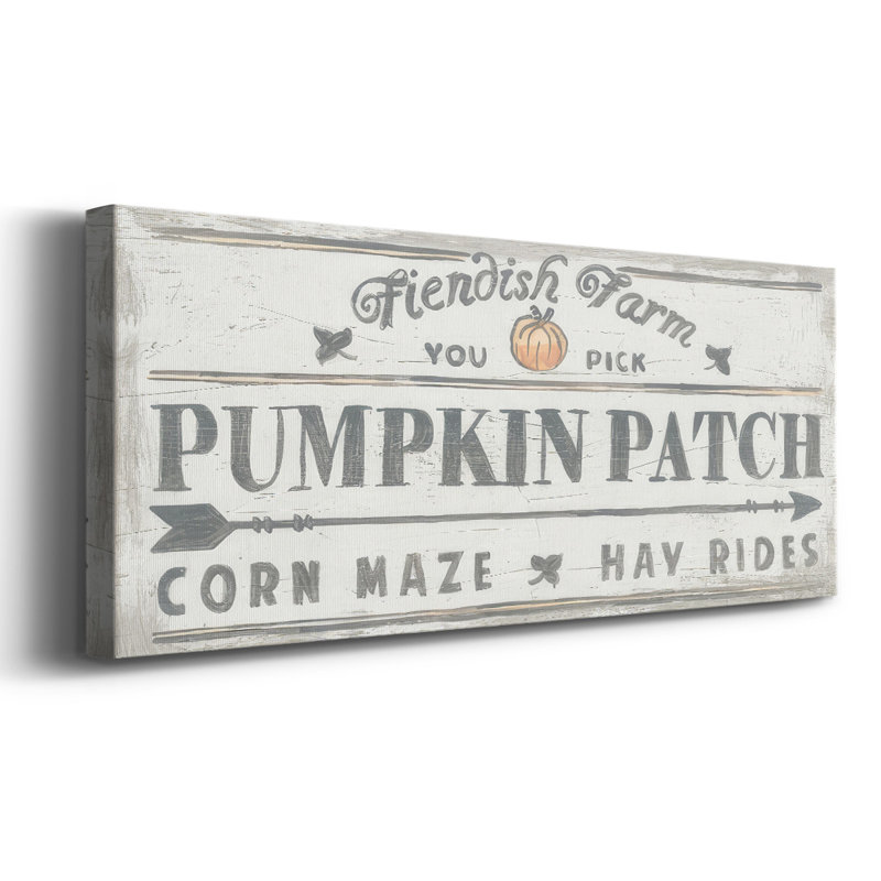 " Pumpkin Patch II ", 24" H x 60" W x 1.5" D