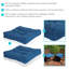 Coussins de siège d'extérieur 20 po x 20 po - Bleu-1268111198