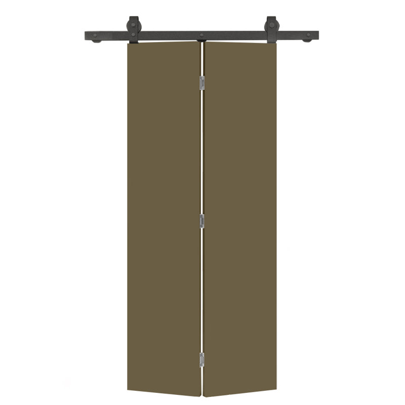Porte pliante 80 po, 24 po x 80 po, Vert olive