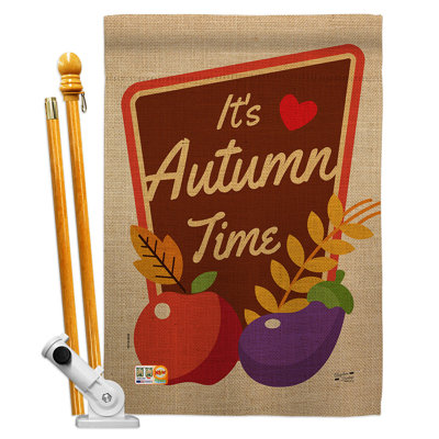 Double Sided 40'' H x 28'' W Polyester Flag Set