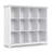 Acadian 57"W Solid Wood 12 Cube Storage Bookcase with Fixed Shelves-1205613860
