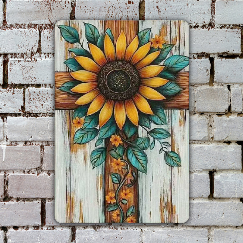Vintage Aluminum Metal Sign 12"x8", Rustic Tin Wall Art, Weatherproof Decorative Plaque, Farmhouse Kitchen Bar Indoor Outdoor Wall Decor