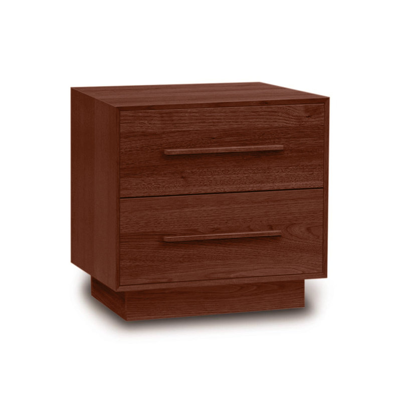 Chevet 2 tiroirs Moduluxe, Cognac cerise