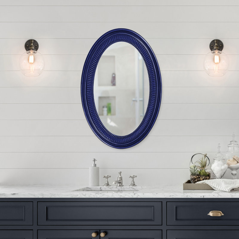 Miroir d'appoint Busey, Bleu marine