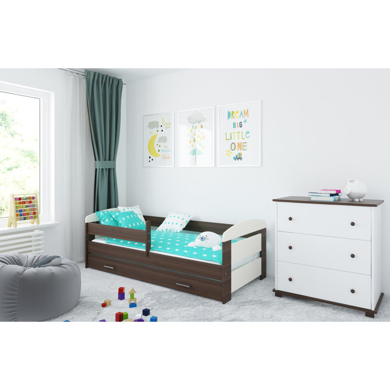 Archway Cabin Bed with Storage Included, 70 x 140cm, Nut