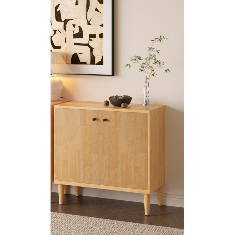 Solid Wood 2-Door Cabinet