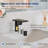 Single Hole Bathroom Faucet, Single-Handle Waterfall Sink Faucet with Drain Assembly-127359493