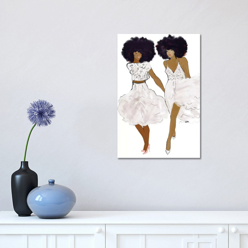 Sisters Love Impression 1 Piece Wrapped Canvas Wall Art, 45.72cm H x 30.48cm W x 1.91cm D
