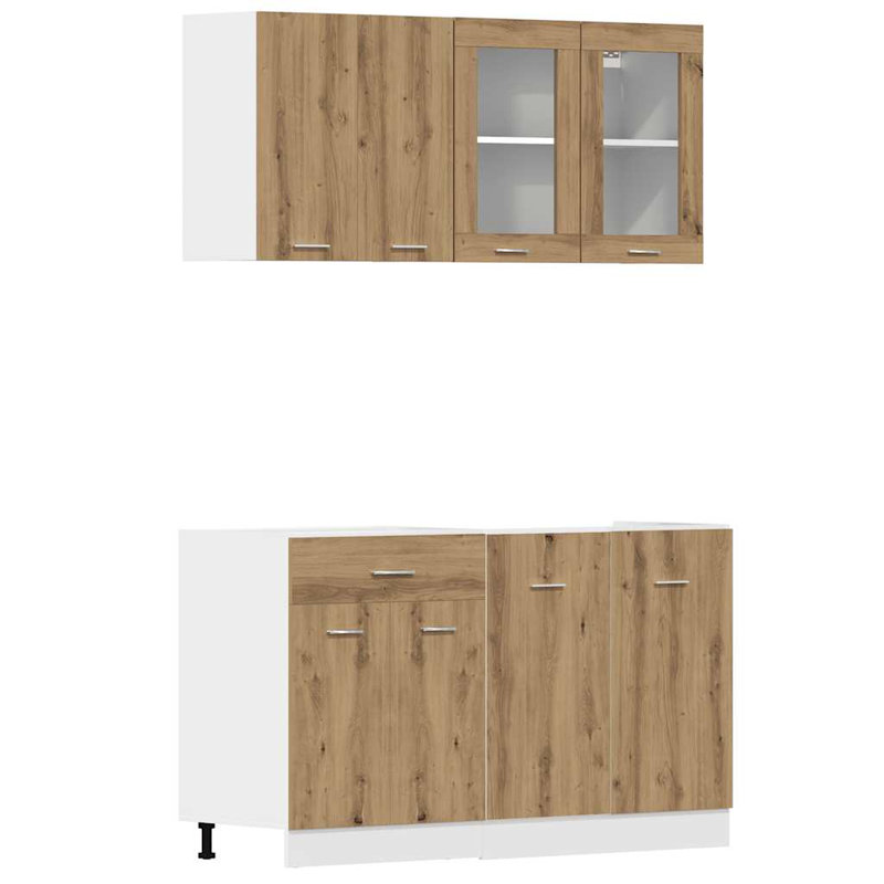 Lyon Kitchen Cabinet Set Lyon, artisian oak