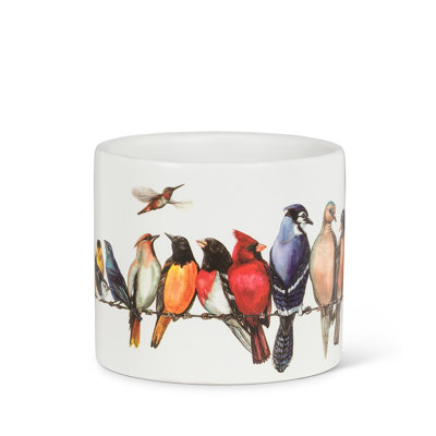 Birds On Wire Wire Cachepot