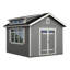 Windemere Wood Storage Shed 10 ft. W x 12 ft. D (Professional Installation Available)-113449379