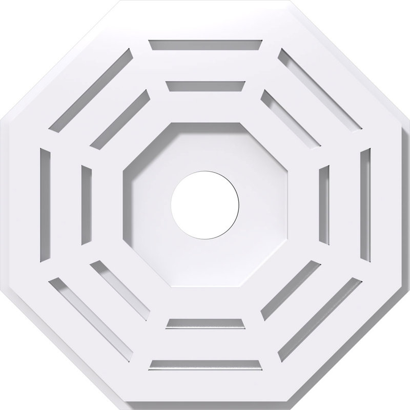 Médaillon de plafond contemporain en PVC de qualité architecturale 36 po x P 7 po x P 14 1/4 po x P 1 po Westin