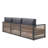 Pawni Teak 99.2'' Outdoor Patio Sofa with Custom Cover
