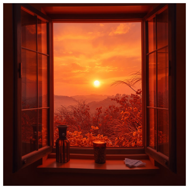 Rideaux de douche Sunset View, L 70 po x H 84 po