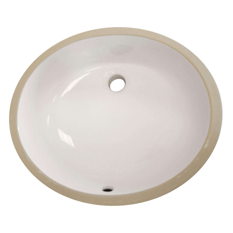 Lavabo de salle de bain vasque ronde encastré Fine Fixtures - Biscuit