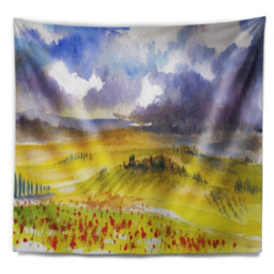Paysage, tapisserie toscane, Italie