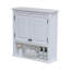 Armoire de rangement murale pour salle de bain Dorset, 69 cm (L) x 74 cm (H), avec deux portes et une Ã©tagÃ¨re ouverte-155105753