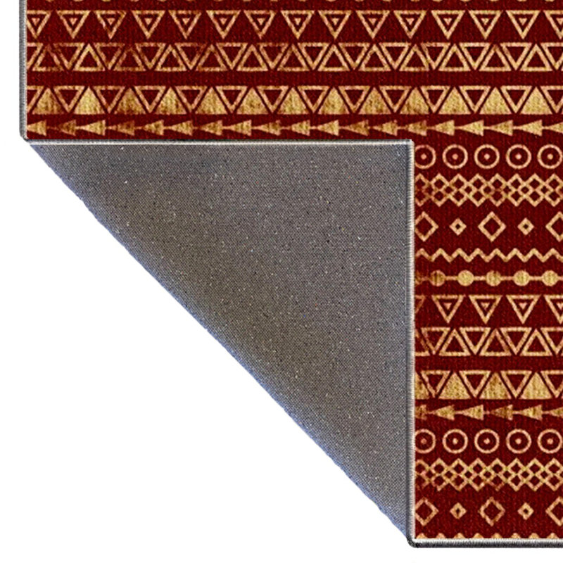 Tapis d'intérieur / extérieur en coton tissé à la machine Taliyah Southwestern, Tapis de couloir 3 pi 3 po x 11 pi 6 po