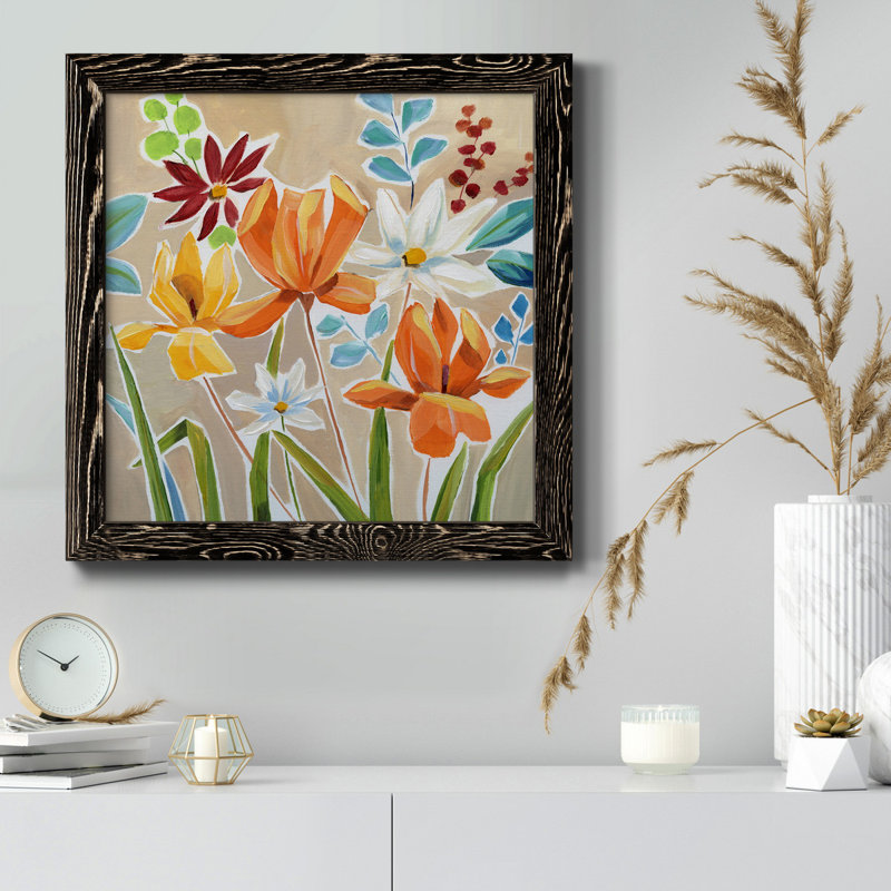 Cadre photo sur toile Pumpkin Patch, H 27,5 po x l 27,5 po x P 1,5 po, Cadre noir
