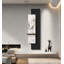 Art mural moderne à DEL noir et blanc avec accent de plante artificielle-889465449-889465451