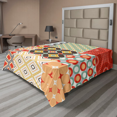 Ambesonne Nature Top Flat Sheet Glisten Fish Sunlight