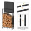 75cm W Metal Log Rack