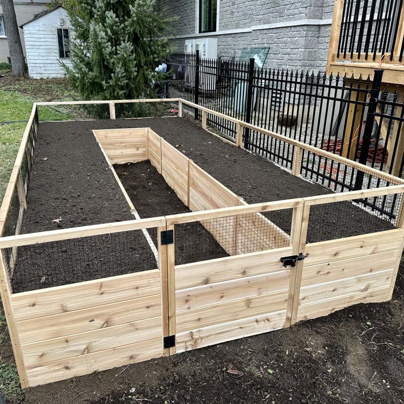 8 ft. W x 16 ft. D Cedar Garden in a Box