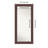 Non-Beveled Full Length Mirror, Moab Brown Bronze Frame - Floor Mirror, Wall Mirror