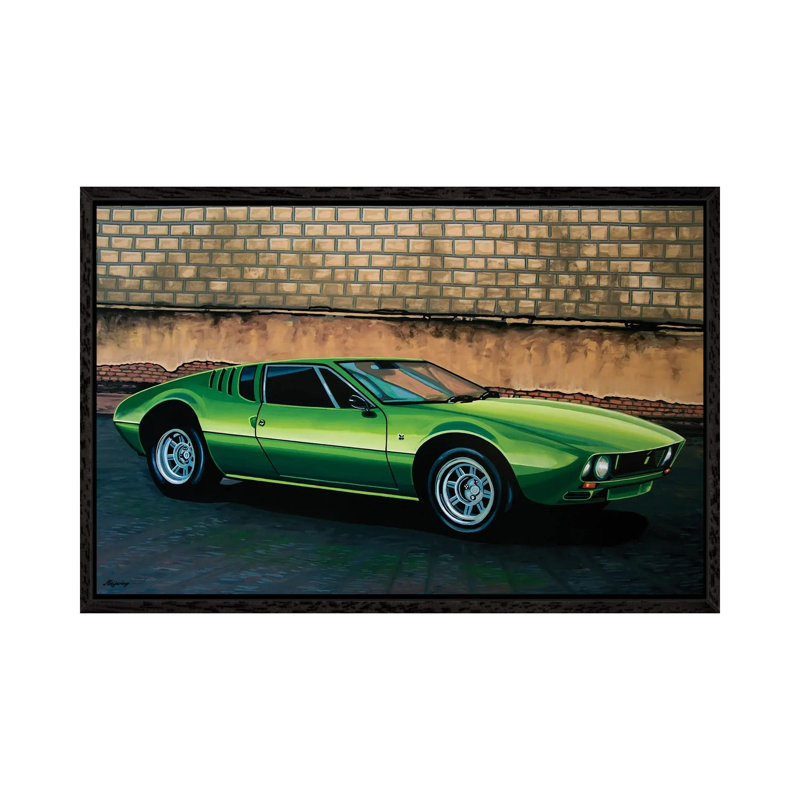 Tomaso Mangusta 1967 by Paul Meijering - Print on Canvas, 66.04 cm H x 45.72 cm W, Black Floater Frame