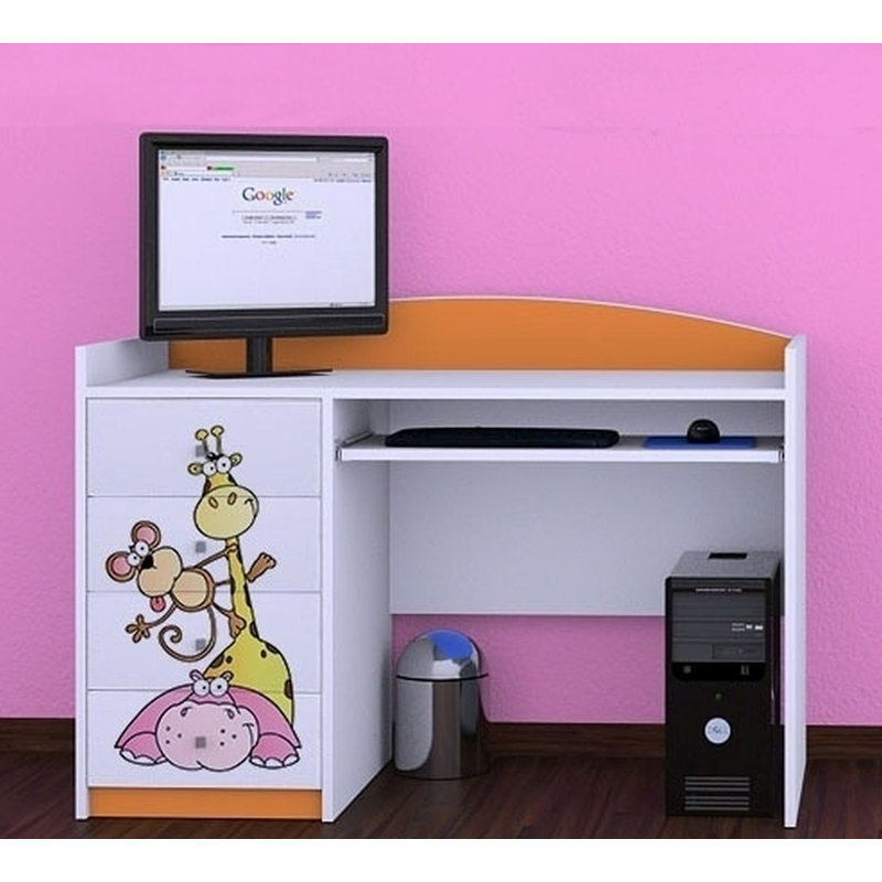 Toulouse 125cm Computer Desk, Orange