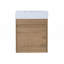 Meuble-lavabo flottant mural avec lavabo-548655636
