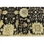 Tapis oriental noir Oushak Chobi-2125919227