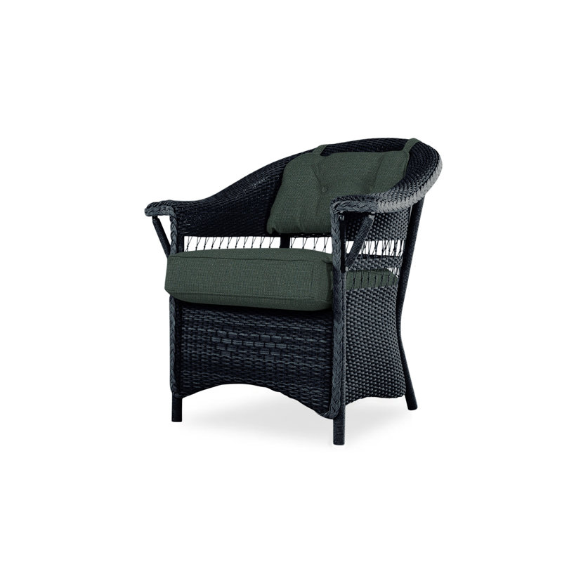 Nantucket Outdoor Dining Armchair, Decorline Natural, Ebony