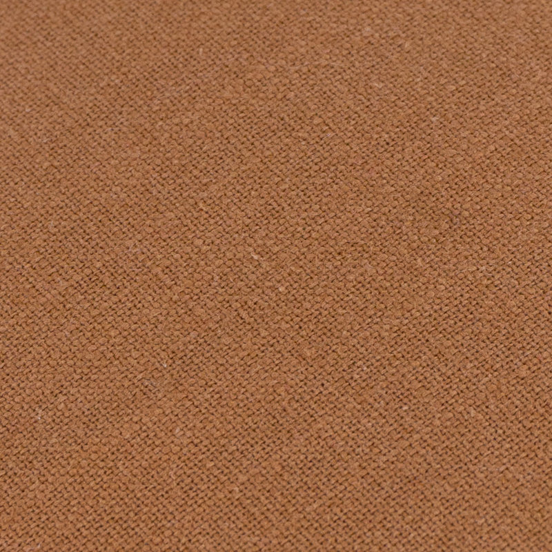 Slub Cotton Square Cushion, Brown, Pillow Cover Only - No Insert