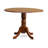 3 Piece Dining Room Table Set Contains a Round Kitchen Table with Dropleaf and 2 Linen Fabric Dining Chairs, -112328420-112328421-112328422