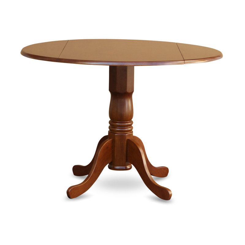 Saddle Brown Solid Wood 3-Piece Extendable Dining Set